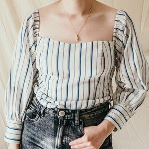 CLAUDIE PIERLOT SQUARE NECK TOP